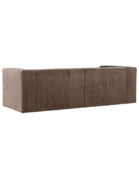 sofa modulsofa moduler moderne design stof brun flydersofa