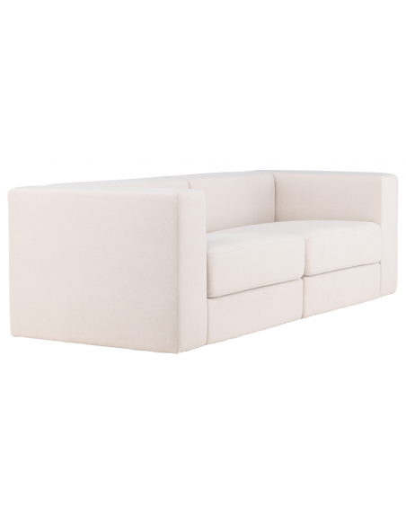 sofa modulsofa moduler moderne design stof hvid flydersofa