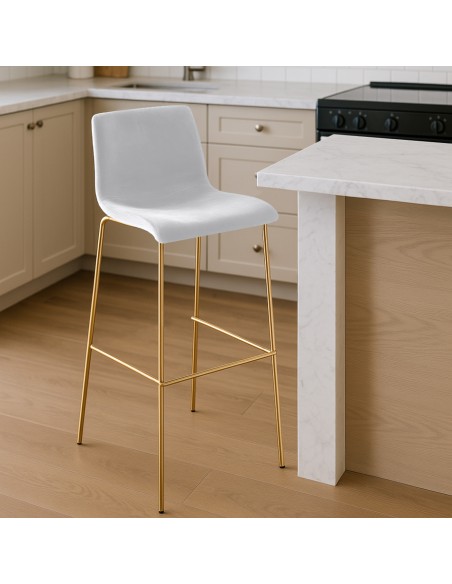 barstol velour velur stof billig moderne design