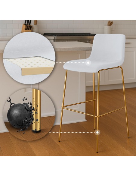barstol velour velur stof billig moderne design