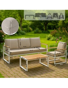 loungesæt havemøbler havestole havesofa havebord loungemøbler udendørs udendørsmøbler 2