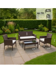 loungesæt havemøbler havestole havesofa havebord loungemøbler udendørs udendørsmøbler 2