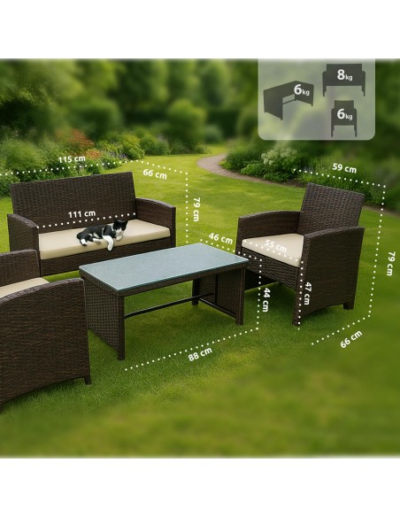 loungesæt havemøbler havestole havesofa havebord loungemøbler udendørs udendørsmøbler
