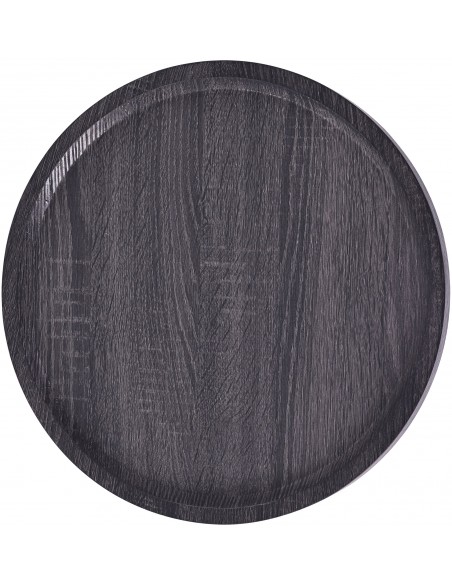rundt sidebord sofabord træ sort moderne design