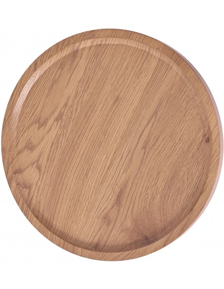rundt sidebord sofabord træ sort moderne design eg