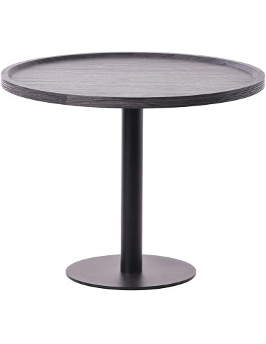 rundt sofabord træ sort moderne design