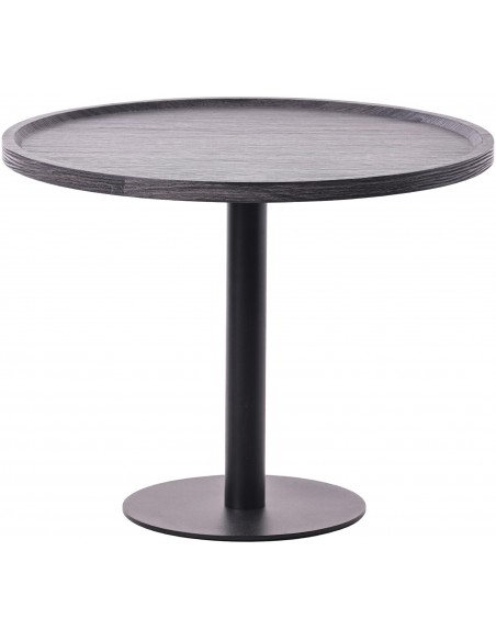 rundt sofabord træ sort moderne design