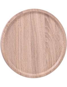 rundt sofabord træ sort moderne design eg 2