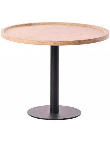 rundt sofabord træ sort moderne design eg