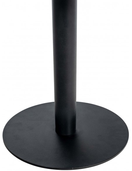 rundt sofabord træ sort moderne design brun