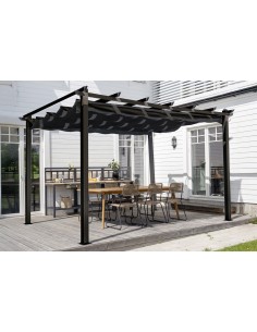 sort pergola pavillon havepavillon pavillion terrasseoverdækning terrasse overdækning 2