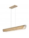 ARCO Langbordspendel i stål og glas 116,8 x 11,2 cm 43W LED - Antik messing/Klar rillet