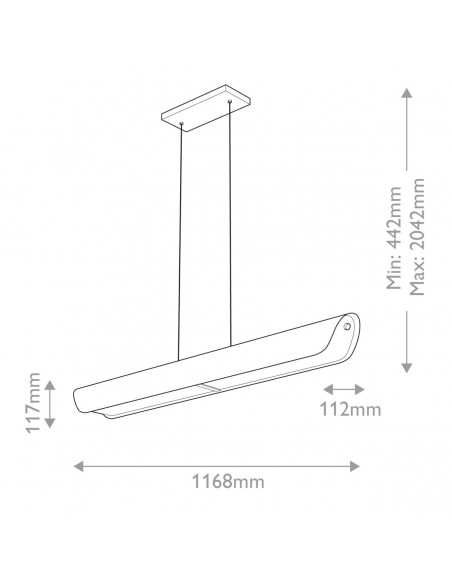 moderne design langbordspendel spisebord køkken køkkenø messing