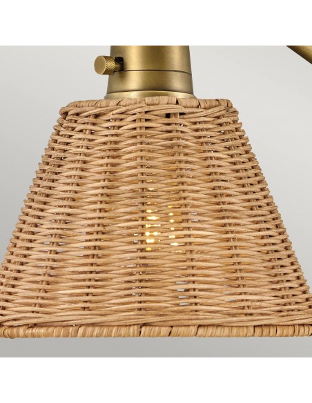 væglampe moderne design messing