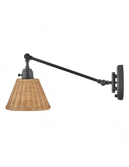 væglampe moderne design sort