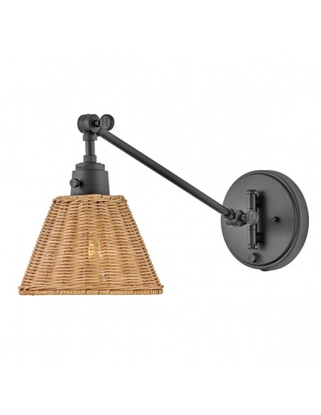 væglampe moderne design sort