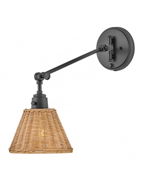 væglampe moderne design sort