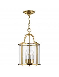 lille moderne design lysekrone messing