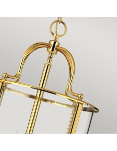 moderne design lysekrone messing 2