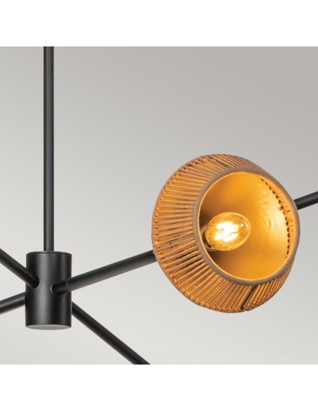 lysekrone sort loftlampe moderne design led spisebord