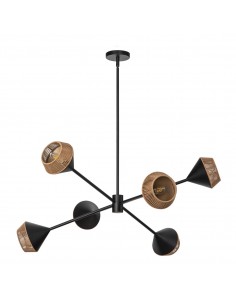 lysekrone sort loftlampe moderne design led spisebord 2