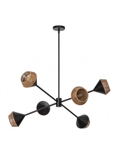 lysekrone sort loftlampe moderne design led spisebord