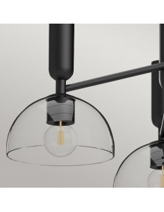 lysekrone sort loftlampe moderne design led spisebord 2