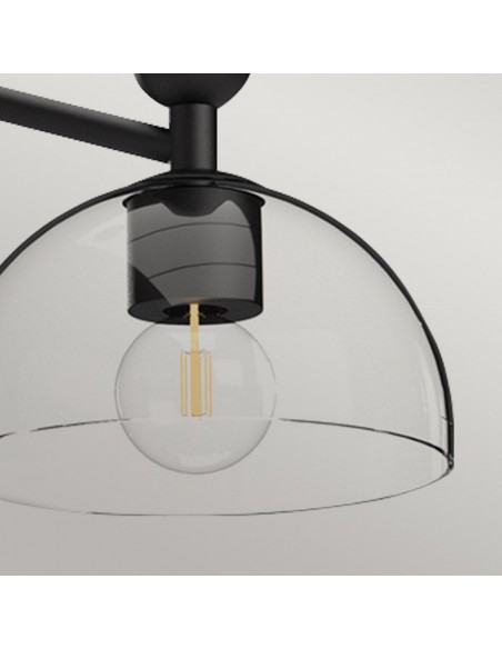 lysekrone sort loftlampe moderne design led spisebord