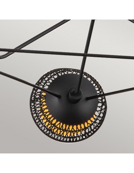 lysekrone sort loftlampe moderne design led spisebord