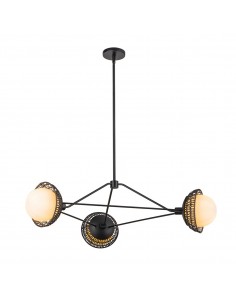 lysekrone sort loftlampe moderne design led spisebord