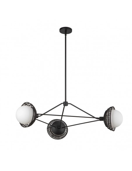lysekrone sort loftlampe moderne design led spisebord