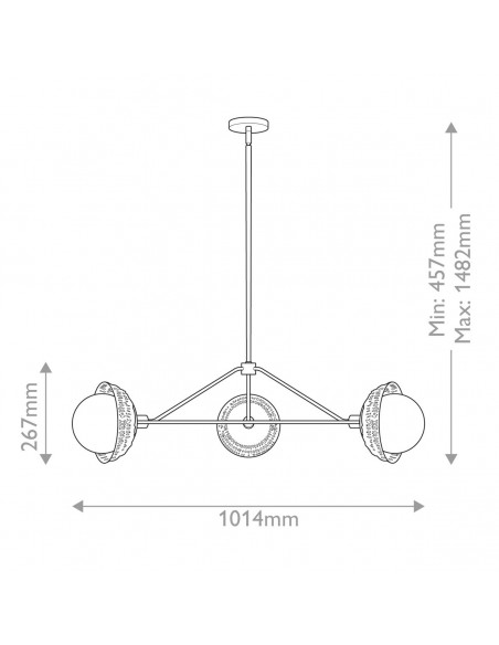 lysekrone sort loftlampe moderne design led spisebord