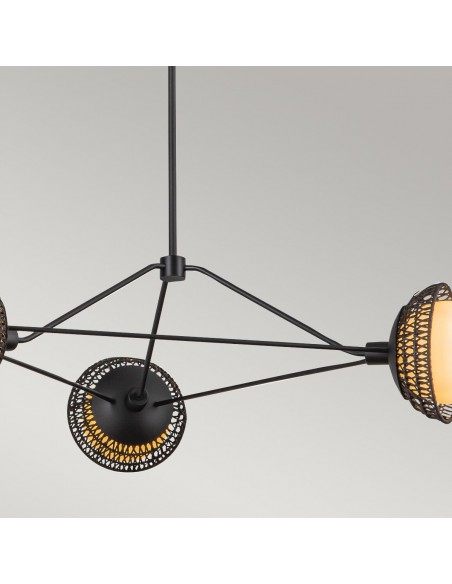 lysekrone sort loftlampe moderne design led spisebord