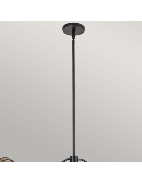 lysekrone sort loftlampe moderne design led spisebord
