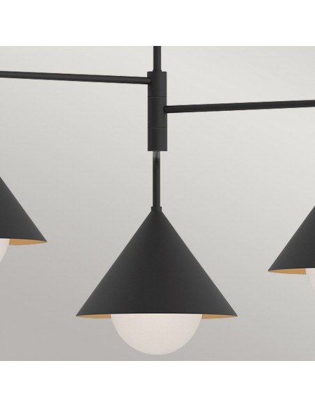 lysekrone sort loftlampe moderne design led spisebord