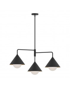 lysekrone sort loftlampe moderne design led spisebord