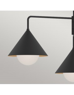 lysekrone sort loftlampe moderne design led spisebord 2