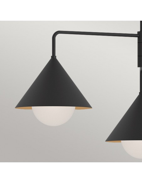 lysekrone sort loftlampe moderne design led spisebord