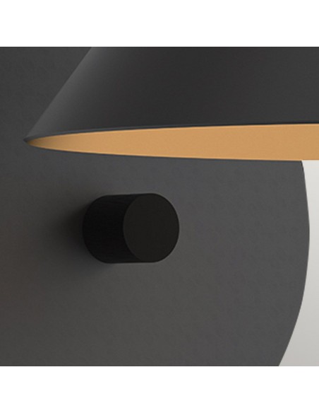 væglampe moderne design sort led soveværelse