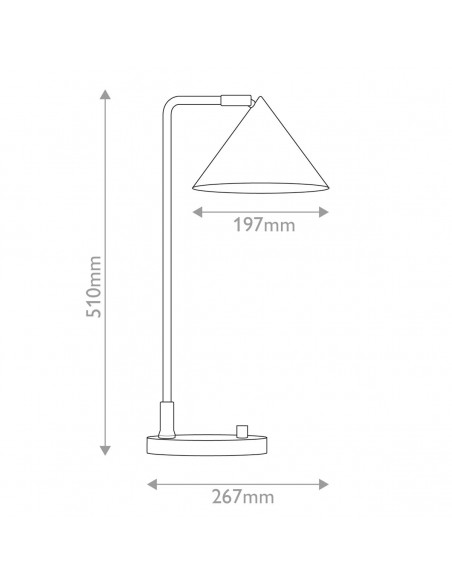 bordlampe moderne design sort led skrivebordslampe