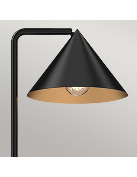 gulvlampe moderne design sort led standerlampe