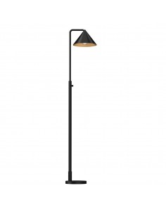 gulvlampe moderne design sort led standerlampe