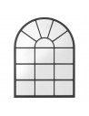 Vægspejl i MDF og glas H80 x B60 cm - Sort