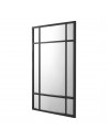 Vægspejl i MDF og glas H90 x B60 cm - Sort