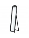 Gulvspejl i eucalyptustræ og glas H160 x B40 cm - Antik sort
