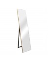 Gulvspejl i kunststof og glas H150 x B35 cm - Guld