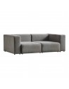 ROCKY Modul 2-personers sofa i polyester/polypropylene 218 x 110 cm - Grå