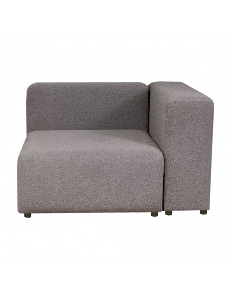 sofa modulsofa moduler moderne design stof 2 personer billig grå