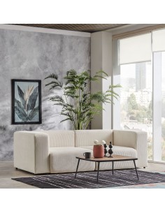 sofa modulsofa moduler moderne design stof 2 personer billig beige 2