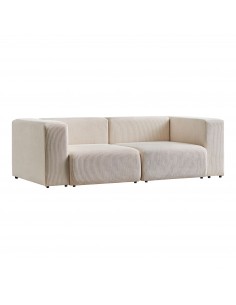 sofa modulsofa moduler moderne design stof 2 personer billig beige